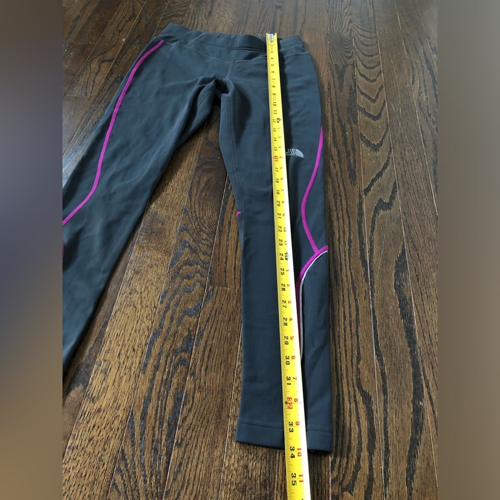 The North Face Women’s S Dark Gray Fleece-Lined Long Ankle Leggings w/Pockets - Picture 10 of 16